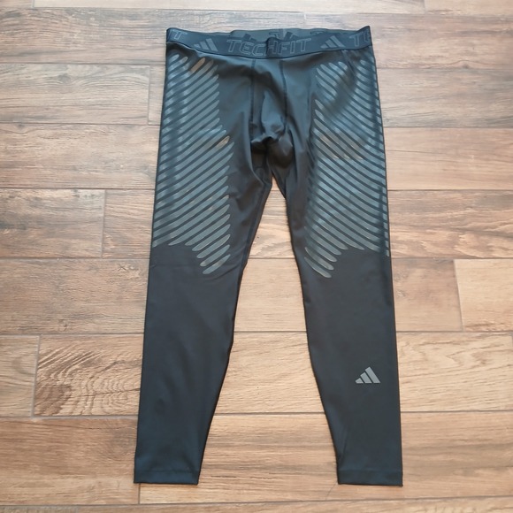 adidas Other - Adidas Techfit Compression Tights  2XL XXL Black Training Leggings HS9812